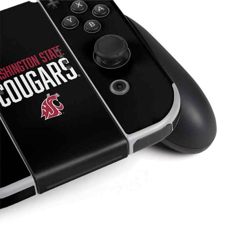 Washington State University Cougars Nintendo Switch OLED (2021) Skin